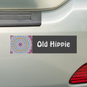 Old Hippie Bumpersticker (Op auto)