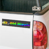 Old Hippie Bus Bumpersticker (Op Truck)