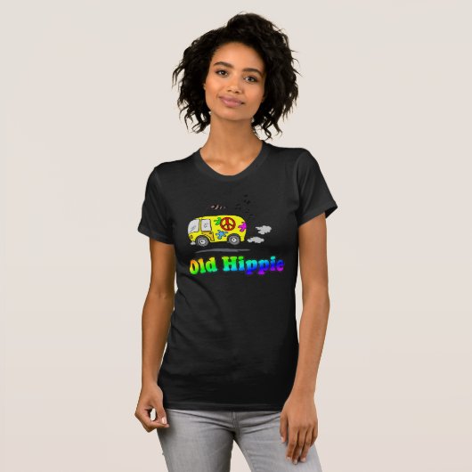 Old Hippie Bus T-Shirt (Voorkant volledig)