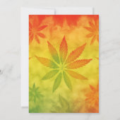 Old Hippie Man verjaardagsfeestje Kaart (Achterkant)