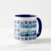 Old Holland Delftware Style Tile Mural Mok (Voorkant rechts)