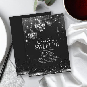 Old Hollywood B & W kroonluchters Sweet 16 ID1108 Kaart