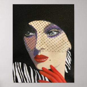 Old Hollywood Beauty Poster