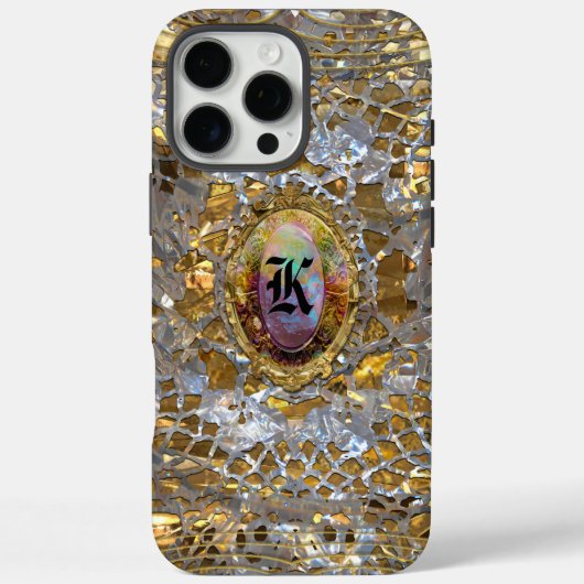 Old Hollywood Chic Elegant Monogram Case-Mate iPhone Case (Achterkant)