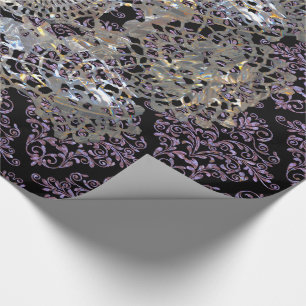 Old Hollywood Damask Cool Chic Elegant Cadeaupapier