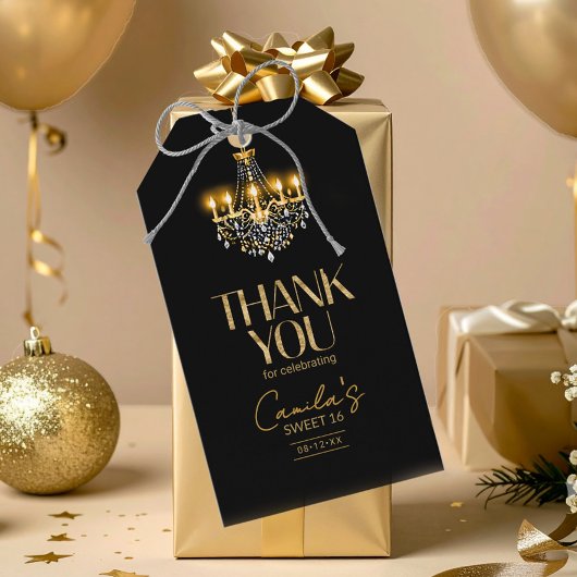 Old Hollywood Glam Chandelier Sweet 16 ID1108 Cadeaulabel