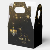 Old Hollywood Glam kroonluchters Sweet 16 ID1108 Bedankdoosjes (Geopend)