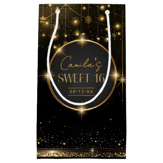Old Hollywood Glam Sweet 16 ID1108 Klein Cadeauzakje (Voorkant)