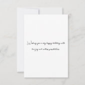 Old Hollywood Glamor Birthday Kaart (Achterkant)