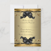 Old Hollywood Glamour Art Deco Verjaardagsfeest RS RSVP Kaartje (Achterkant)