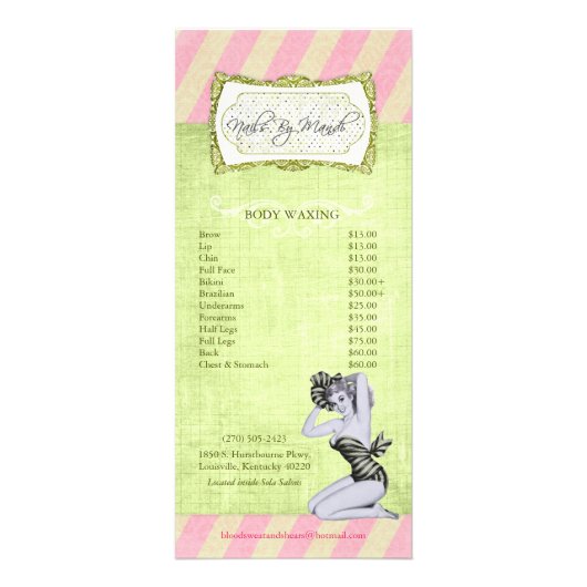 Old Hollywood Rack Kaarten Reclamekaart (Achterkant)