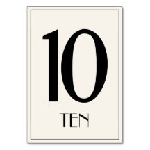 Old Hollywood Style Tafelnummer