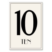 Old Hollywood Style Tafelnummer (Voorkant)