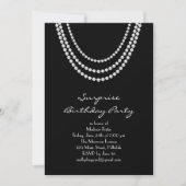 Old Hollywood Surprise Birthday Party Invitation Kaart (Voorkant)