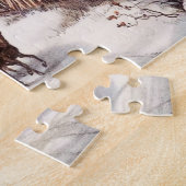 Old Home Winter Scene Legpuzzel (Zijkant)