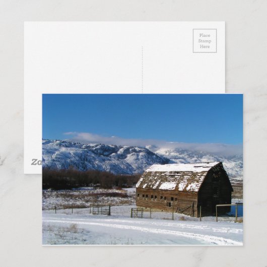 Old Homestead Barn Briefkaart (Voorkant / Achterkant)