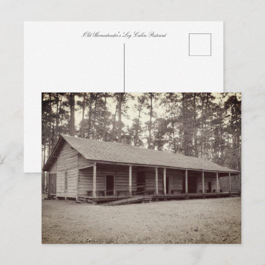 Old Homesteader's Cabin Briefkaart (Voorkant / Achterkant)