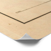 Old Hong Kong Map (1843) haven in China Poster (Hoek)