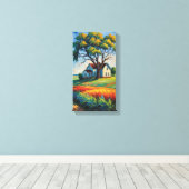 Old House Canvas Muurkunst (Insitu (Houten vloer))