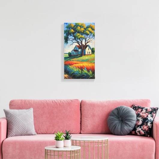 Old House Canvas Muurkunst Afdruk (Insitu (Woonkamer))