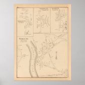 Old Hudson NH Map (1892) Poster (Voorkant)