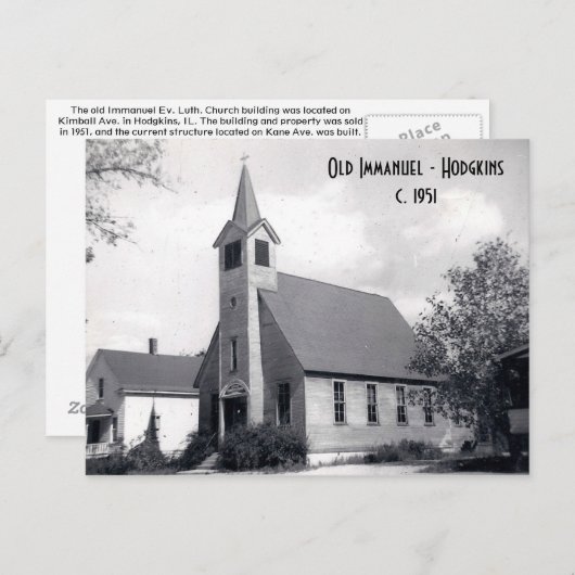 Old Immanuel - Hodgkins Briefkaart (Voorkant / Achterkant)