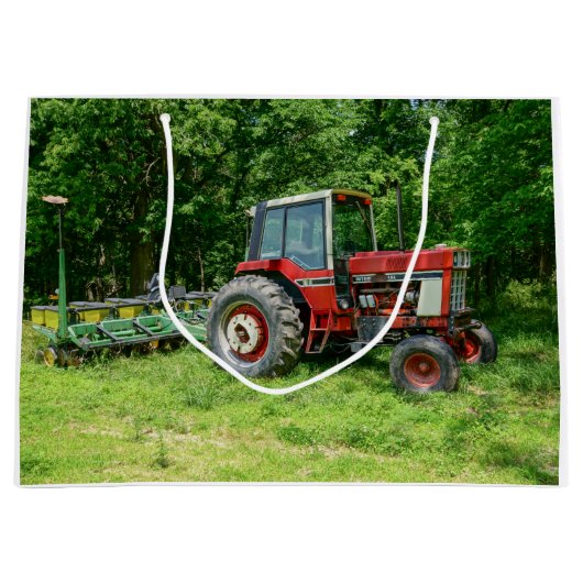 Old International Tractor Groot Cadeauzakje (Voorkant)