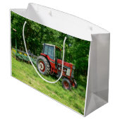 Old International Tractor Groot Cadeauzakje (Achterkant Gekanteld)