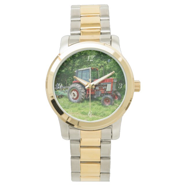 Old International Tractor Horloge (Voorkant)