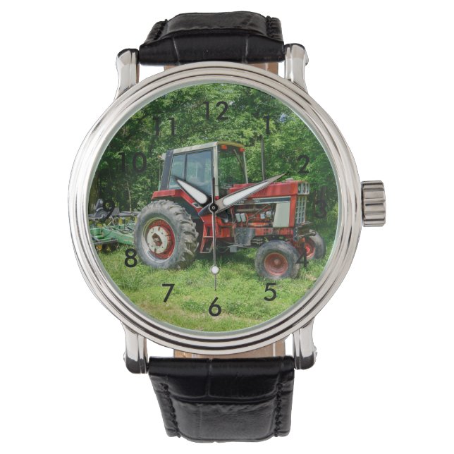 Old International Tractor Horloge (Voorkant)