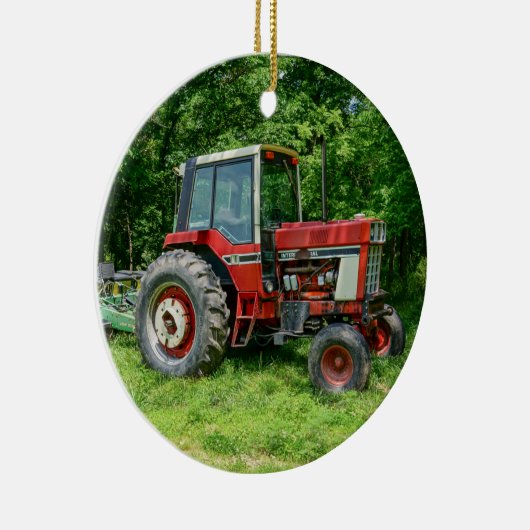 Old International Tractor Keramisch Ornament (Rechts)