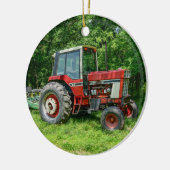 Old International Tractor Keramisch Ornament (Links)