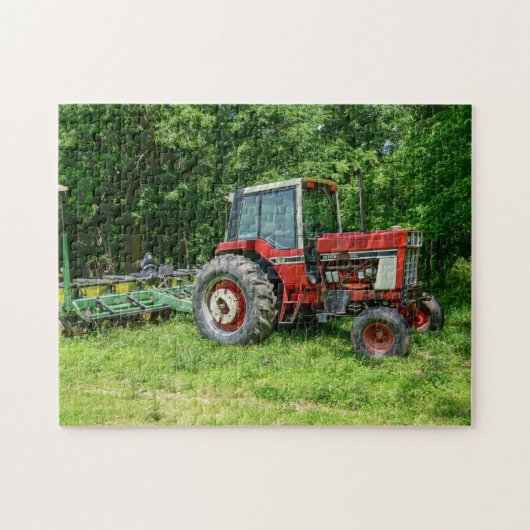 Old International Tractor Legpuzzel (Horizontaal)