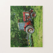 Old International Tractor Legpuzzel (Verticaal)