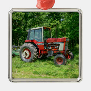 Old International Tractor Metalen Ornament