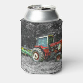 Old International Tractor Painterly Blikjeskoeler (Blikje Achterkant)