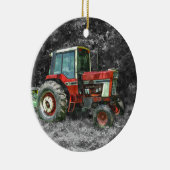 Old International Tractor Painterly Keramisch Ornament (Rechts)