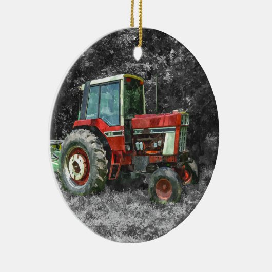 Old International Tractor Painterly Keramisch Ornament (Rechts)