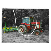 Old International Tractor Painterly Large Cadeautasje (Achterkant)