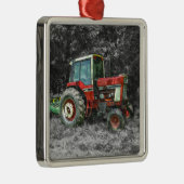 Old International Tractor Painterly Metalen Ornament (Rechts)
