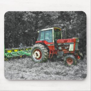 Old International Tractor Painterly Muismat