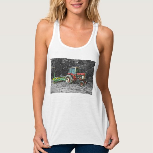 Old International Tractor Painterly Tanktop (Voorkant)
