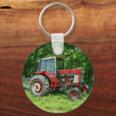 Old International Tractor Sleutelhanger (Voorkant)