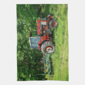 Old International Tractor Theedoek (Verticaal)