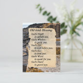 Old Irish Blessing, Giants Causeway Ireland Briefkaart (Staand voorkant)