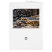 Old Irish Blessing Giants Causeway Ireland Card (Achterkant)