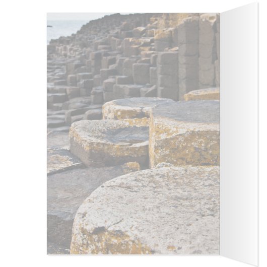 Old Irish Blessing Giants Causeway Ireland Card (Binnen (Links))