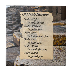 Old Irish Blessing Giants Causeway Ireland Tile Tegeltje