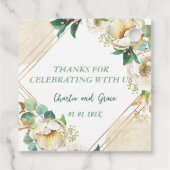 Old Irish Blessing on Gold Dust and Roses Bedankjes Labels (Achterkant)