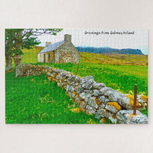 Old Irish Cottage Galway Ireland. Jigzaag Puzzle Legpuzzel